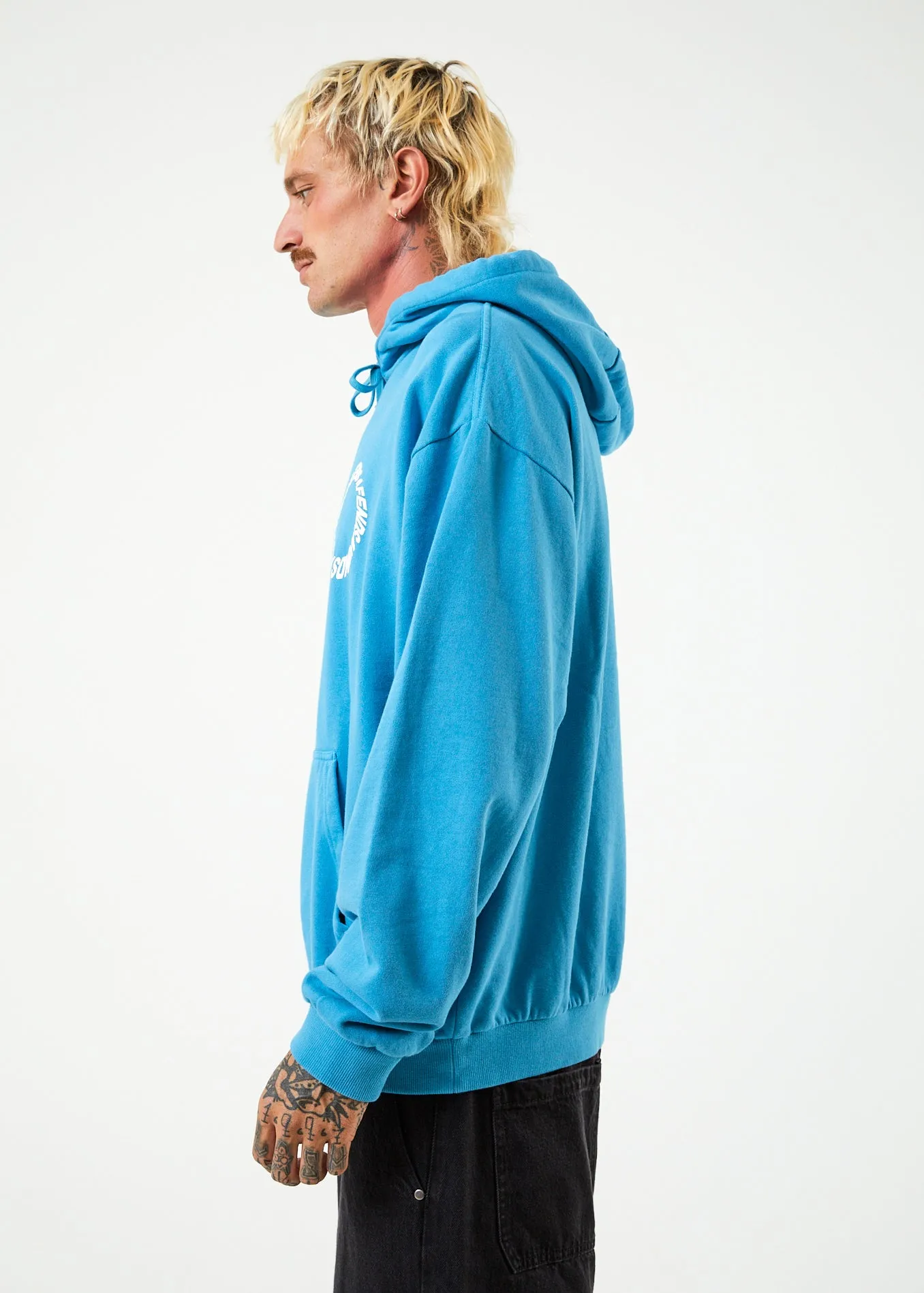 AFENDS Mens Vortex - Hoodie - Dark Teal sold by Afends product image thumbnail 4