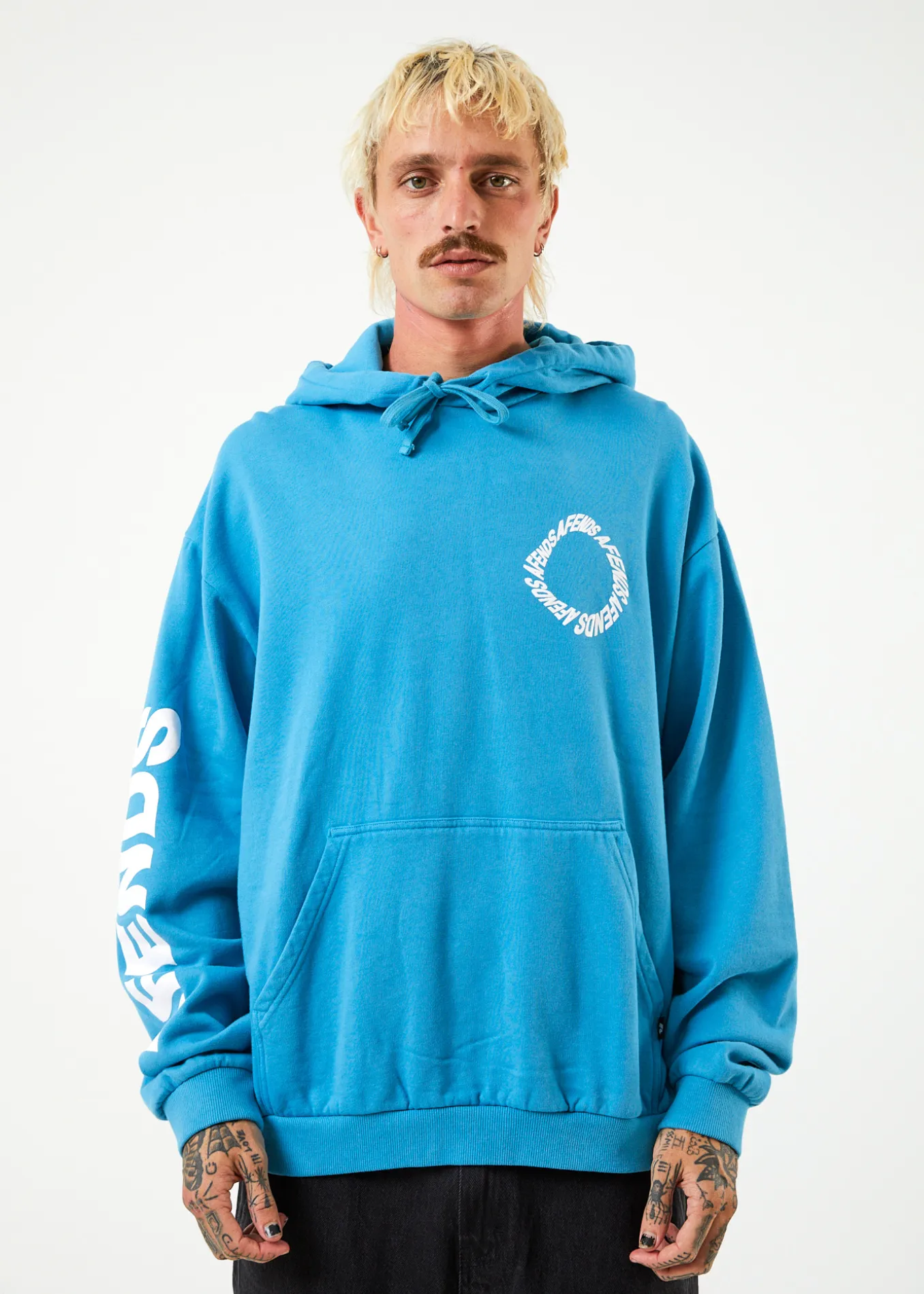 AFENDS Mens Vortex - Hoodie - Dark Teal sold by Afends