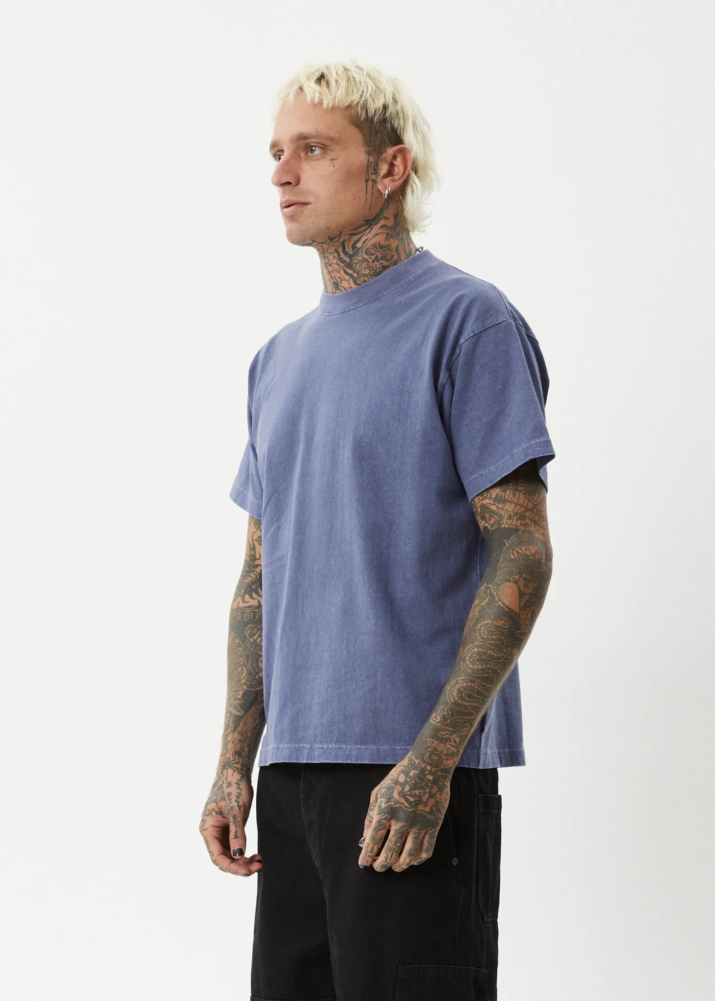 AFENDS Mens Genesis - Heavyweight Boxy Tee - Washed Marlin sold by Afends product image thumbnail 3