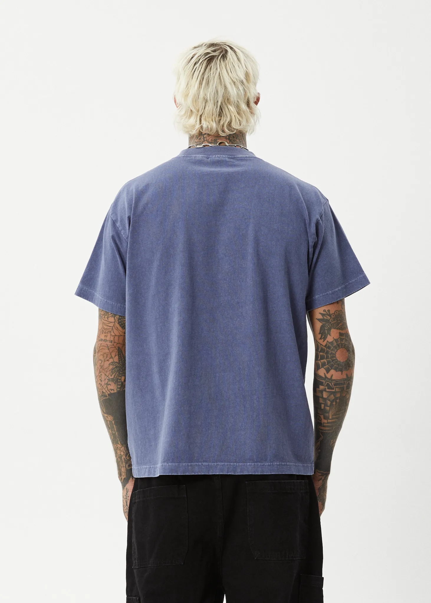 AFENDS Mens Genesis - Heavyweight Boxy Tee - Washed Marlin sold by Afends product image thumbnail 5