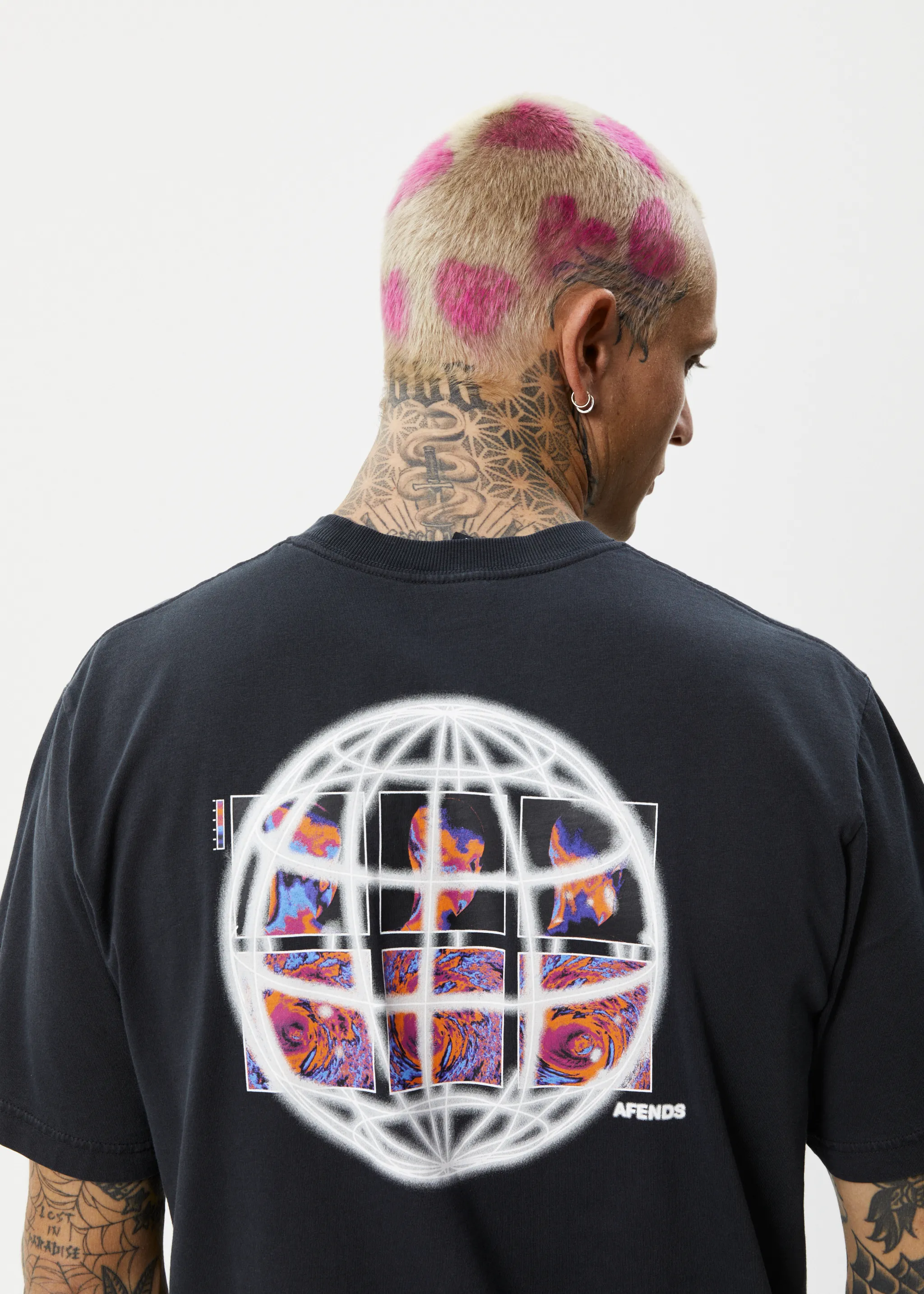 AFENDS Mens Question Everything - Retro T-Shirt - Washed Black sold by Afends product image thumbnail 5