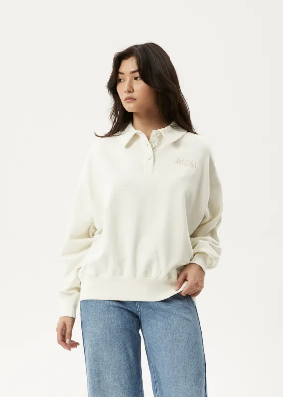 AFENDS Womens Ellie - Sweatshirt - Off White sold by Afends