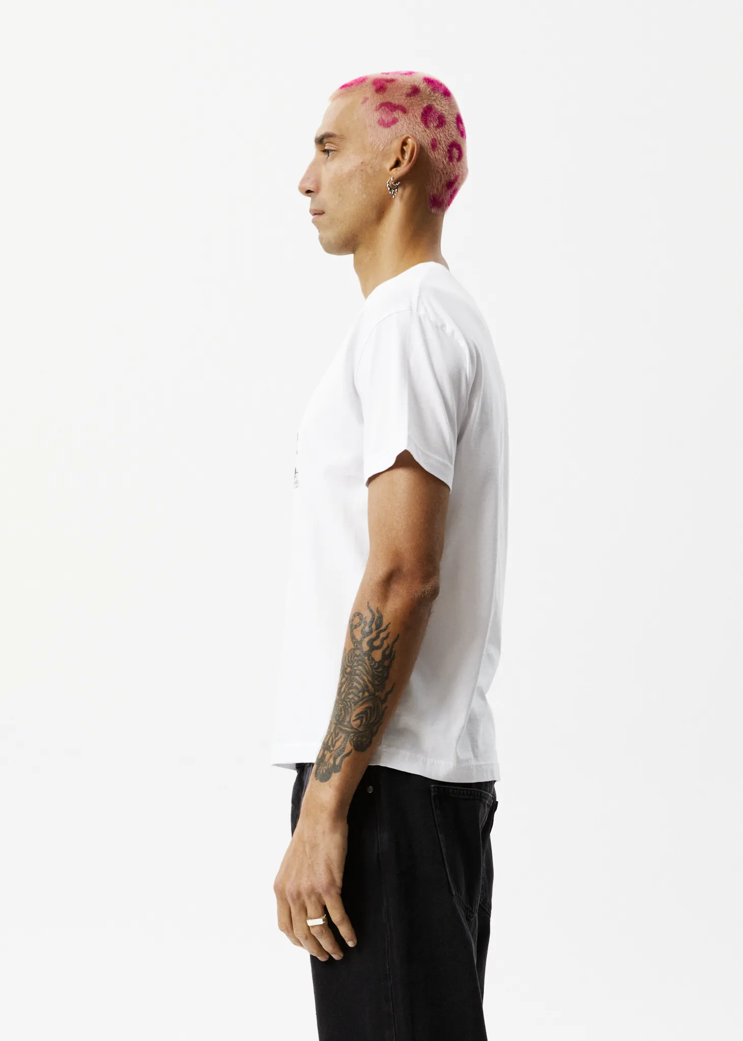 AFENDS Mens Future - Slim Fit Graphic T-Shirt - White sold by Afends product image thumbnail 4