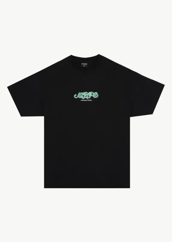 AFENDS Mens Break Through - Boxy Tee - Black sold by Afends