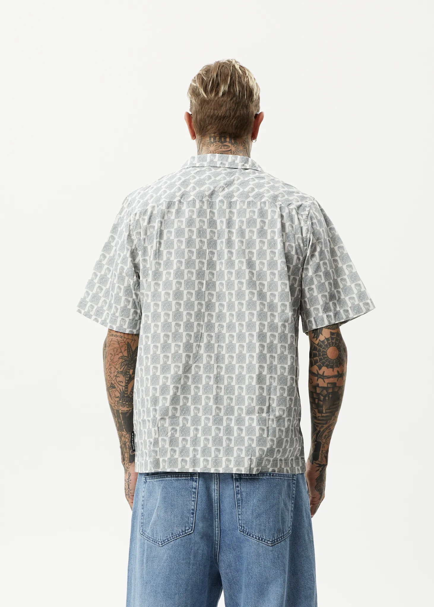 AFENDS Mens Worldstar - Cuban Short Sleeve Shirt - White sold by Afends product image thumbnail 5