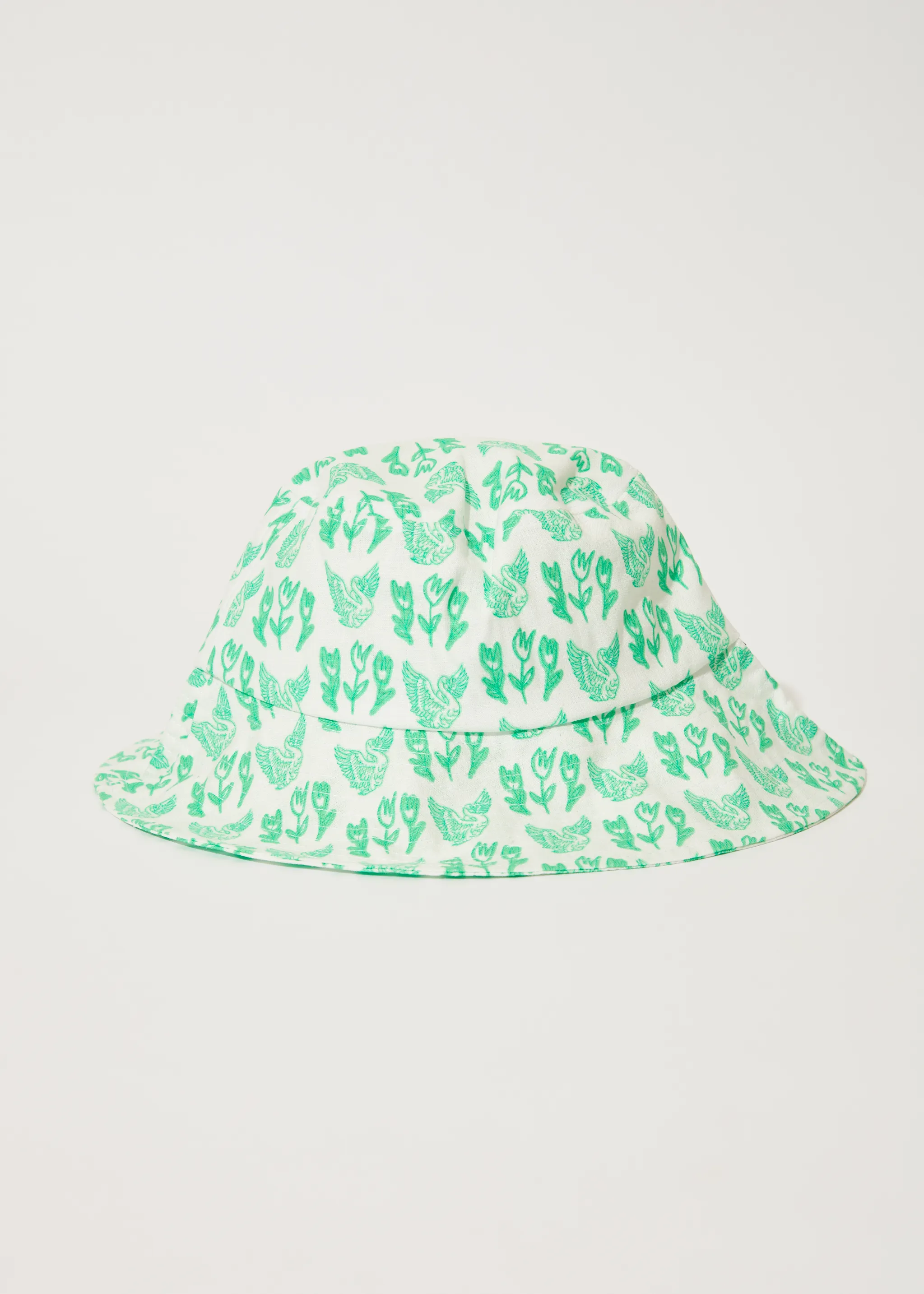 AFENDS Unisex Swan - Bucket Hat - Lime Green sold by Afends