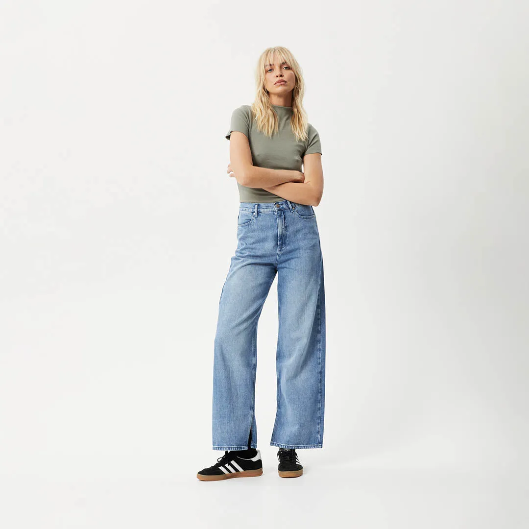 AFENDS Womens Iconic - Ribbed T-Shirt - Olive sold by Afends product image thumbnail 5