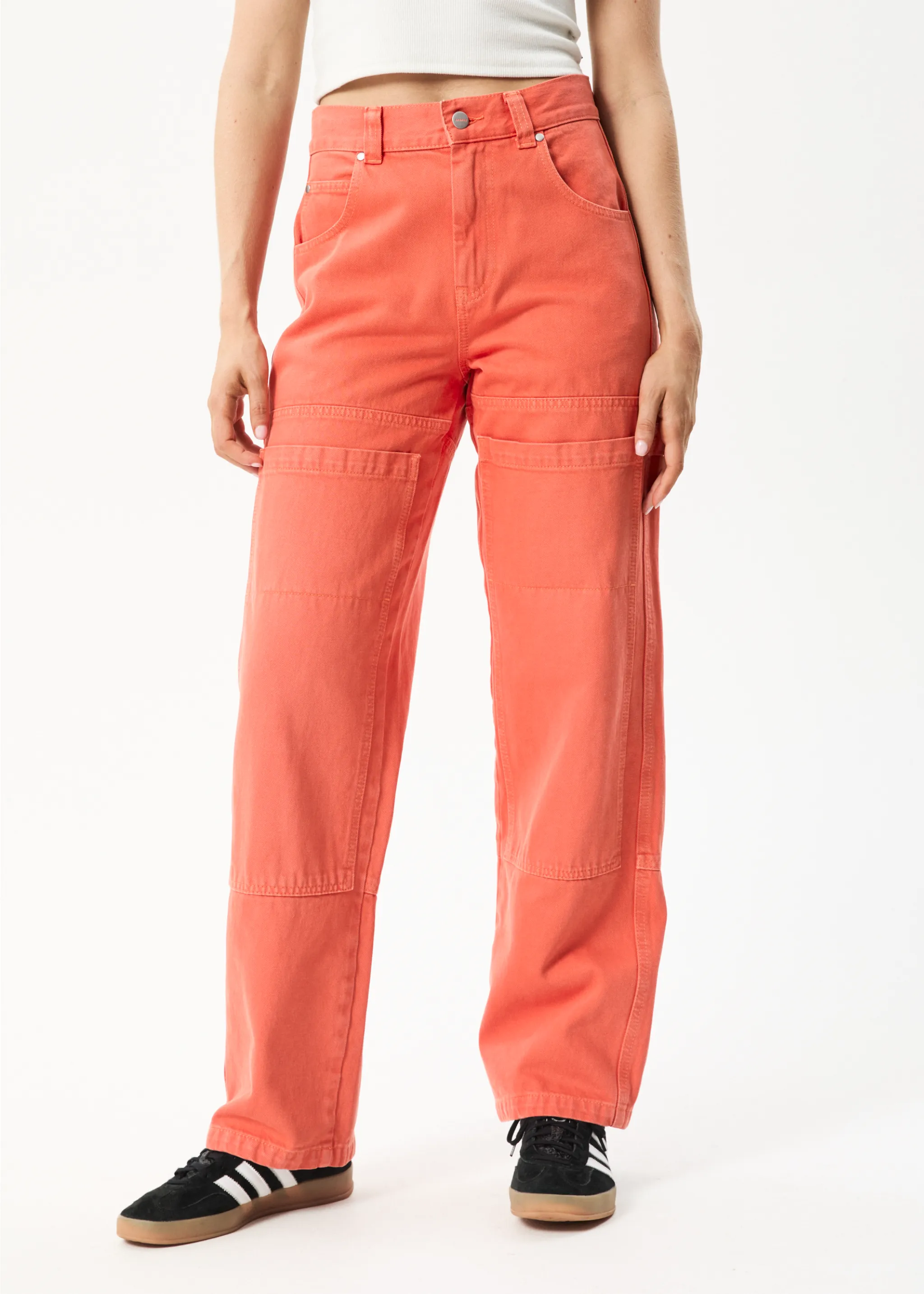 AFENDS Womens Moss - Denim Workwear Jean - Faded Orange sold by Afends product image thumbnail 3