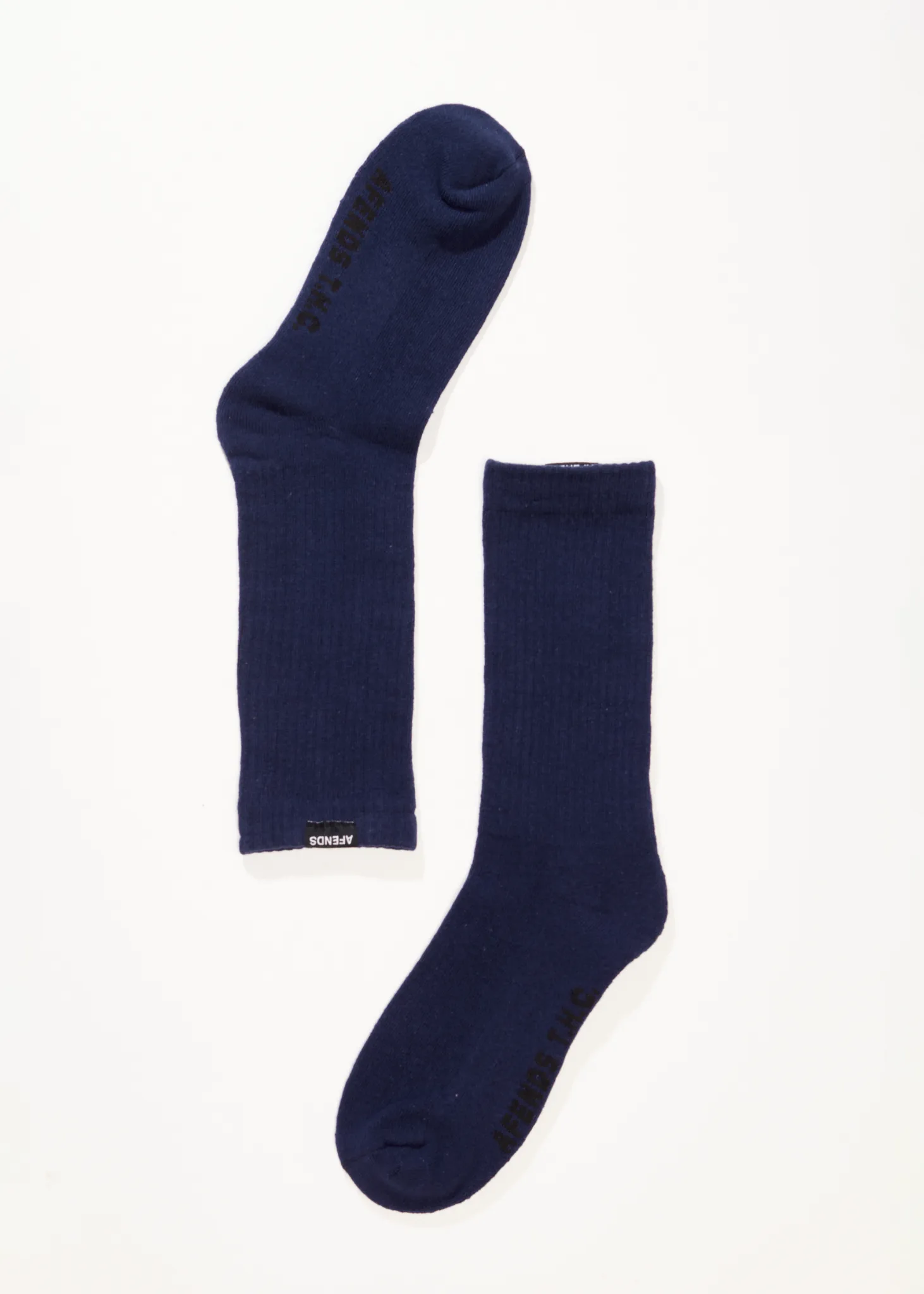 AFENDS Mens Everyday - Socks One Pack - Navy sold by Afends