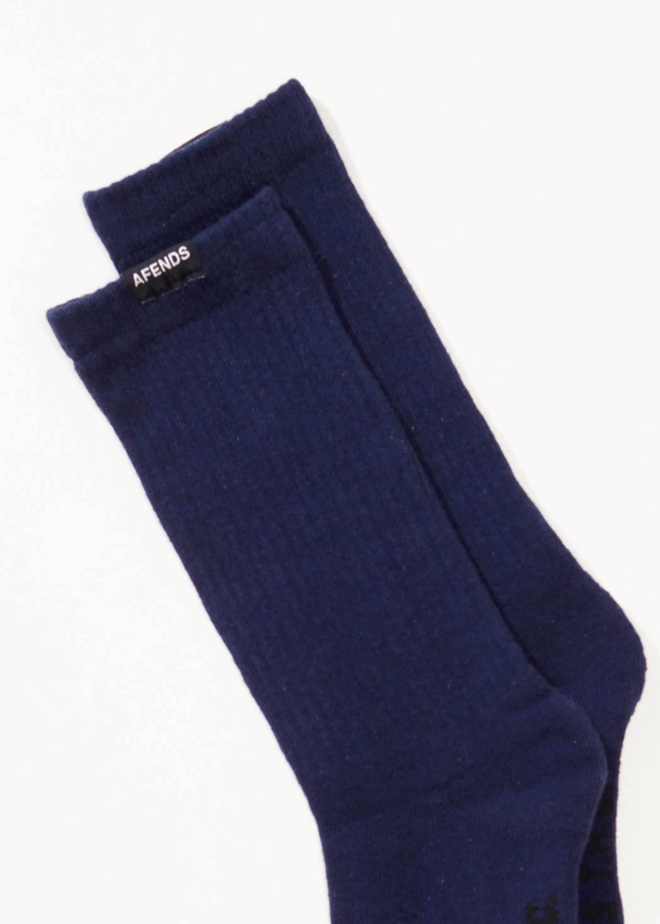 AFENDS Mens Everyday - Socks One Pack - Navy sold by Afends product image thumbnail 2