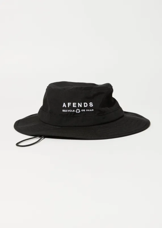 AFENDS Unisex Calico - Bucket Hat - Black sold by Afends
