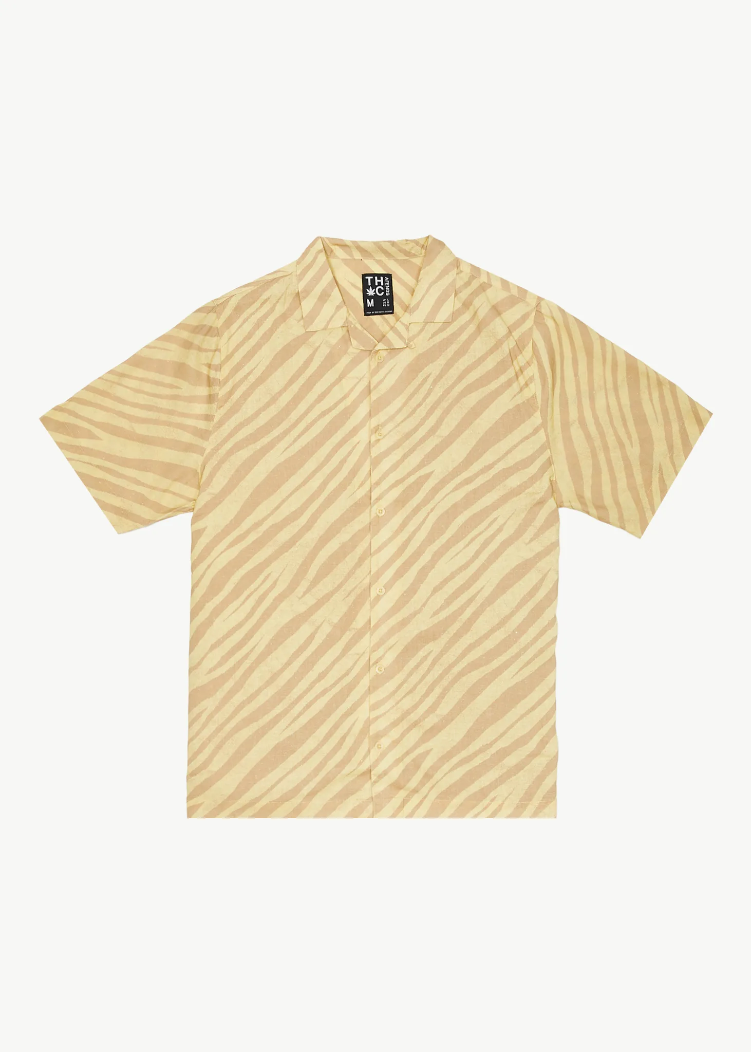 AFENDS Mens Atmosphere - Cuban Short Sleeve Shirt - Butter Stripe sold by Afends product image thumbnail 2