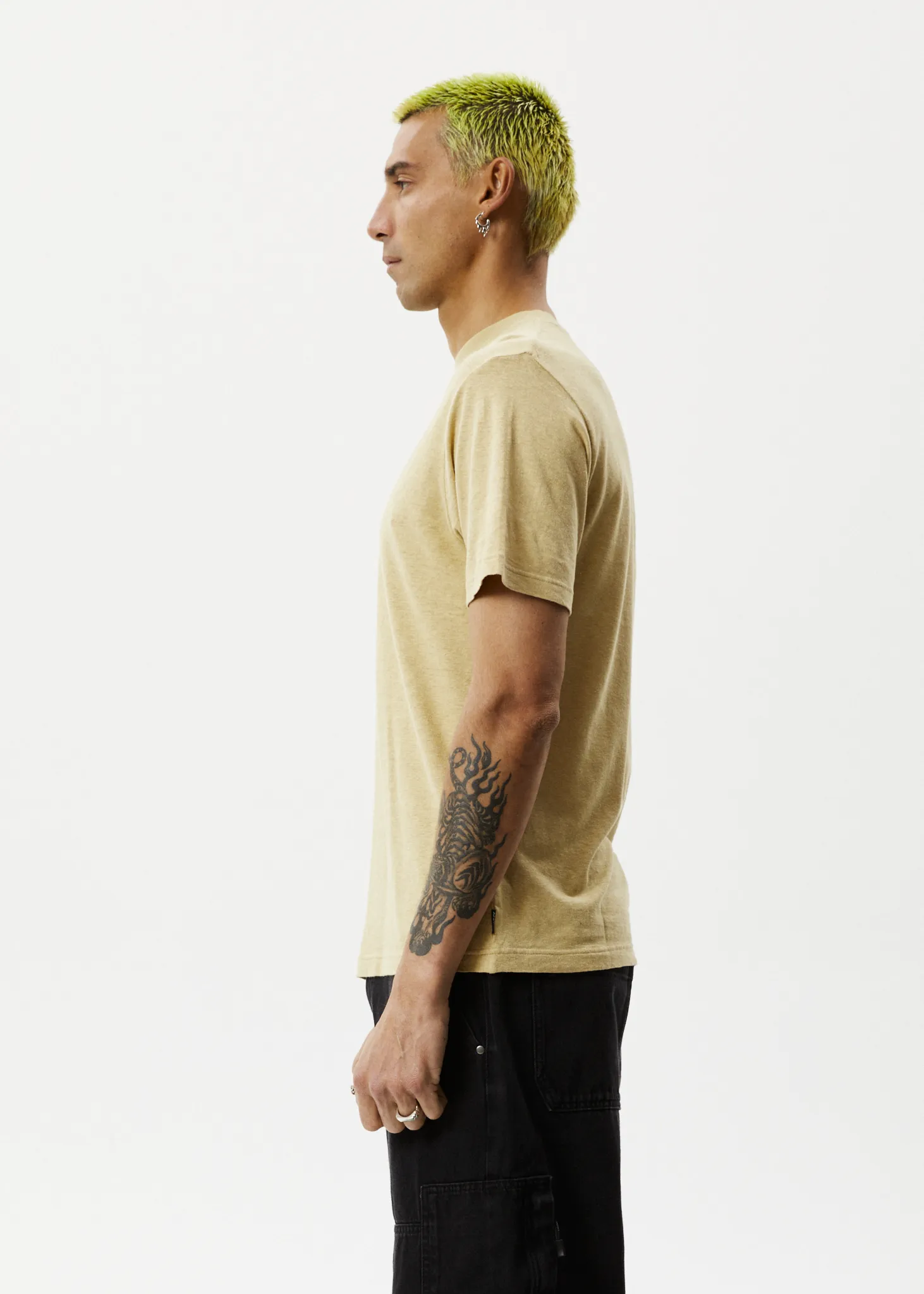 AFENDS Mens Orbital - Retro Graphic Tee - Camel sold by Afends product image thumbnail 4