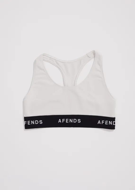 AFENDS Womens Molly - Sports Crop - Off White sold by Afends