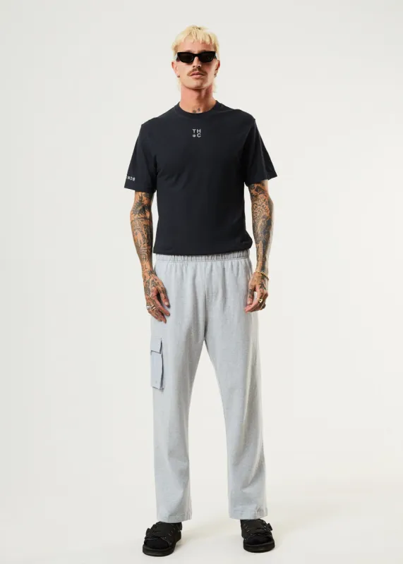 AFENDS Mens House Arrest - Sweat Pants - Shadow Grey Marle sold by Afends