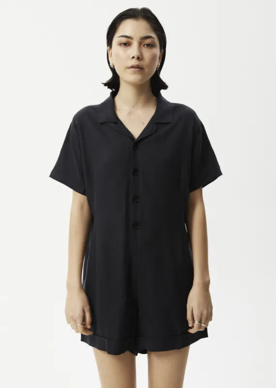 AFENDS Womens Kokomo - Playsuit - Black sold by Afends