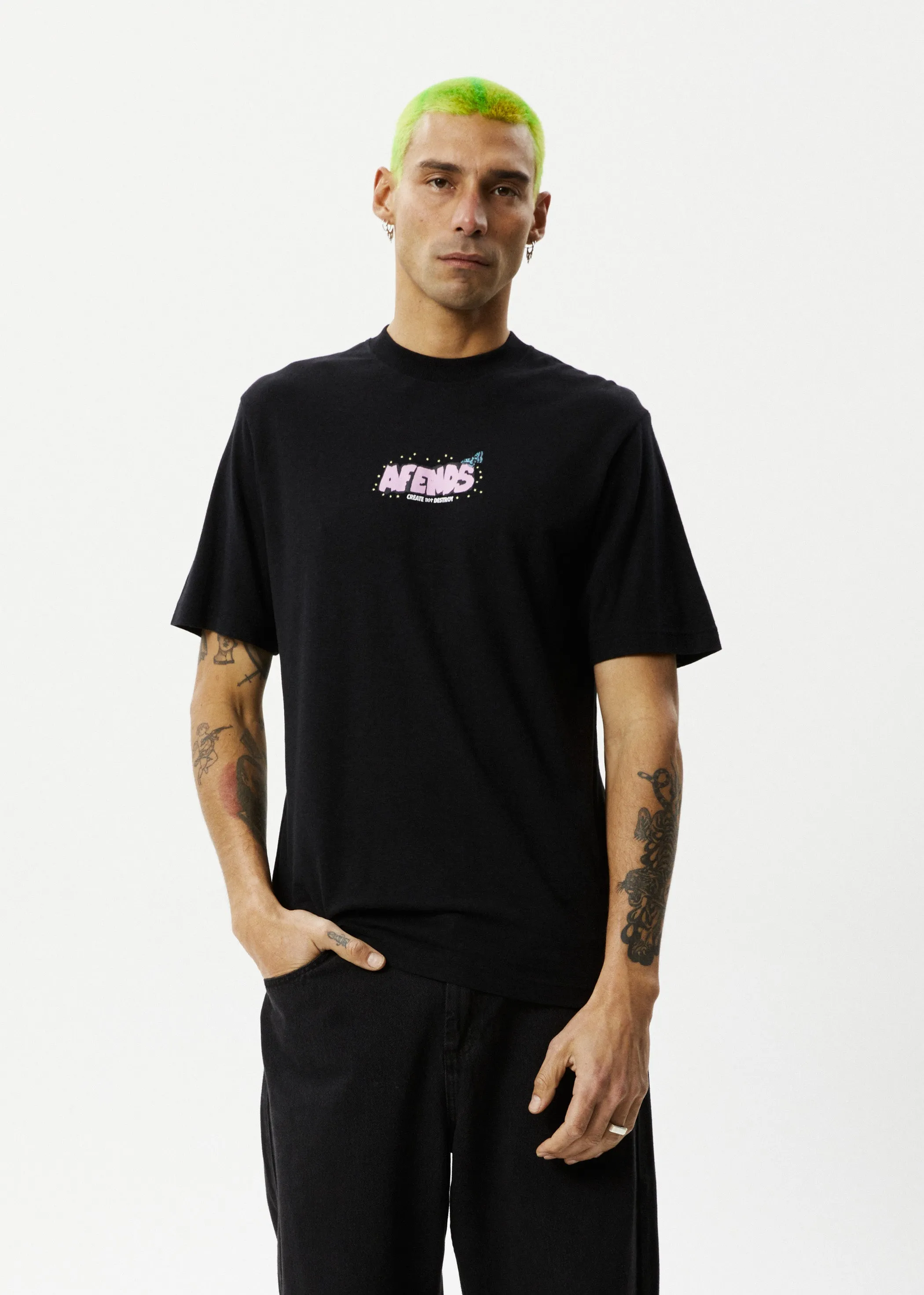 AFENDS Mens Universe - Retro Tee - Black sold by Afends product image thumbnail 4