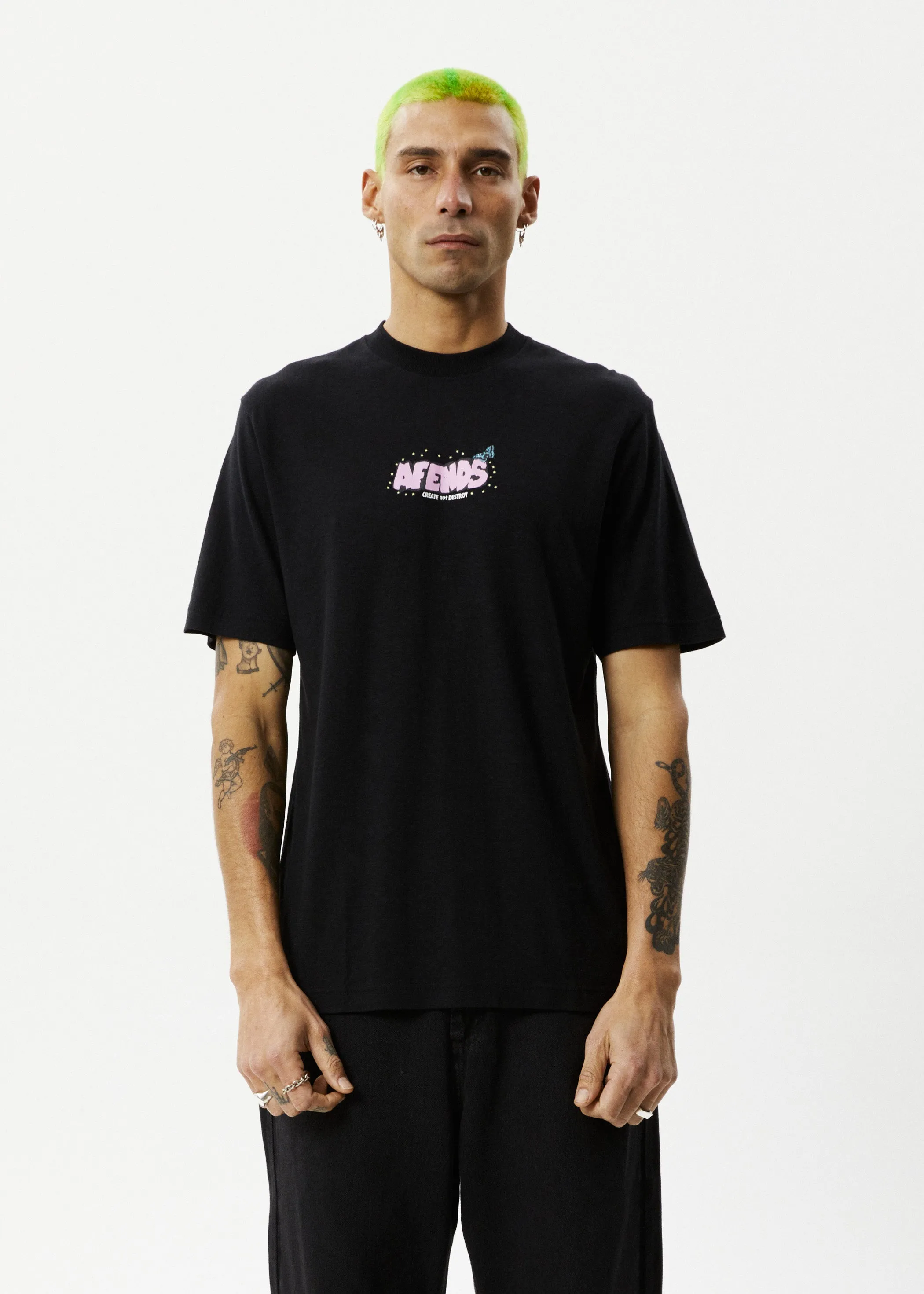 AFENDS Mens Universe - Retro Tee - Black sold by Afends product image thumbnail 3