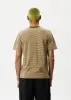 AFENDS Mens Invisible - Retro T-Shirt - Toffee Stripe sold by Afends