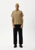 AFENDS Mens Invisible - Retro T-Shirt - Toffee Stripe sold by Afends
