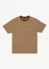 AFENDS Mens Invisible - Retro T-Shirt - Toffee Stripe sold by Afends