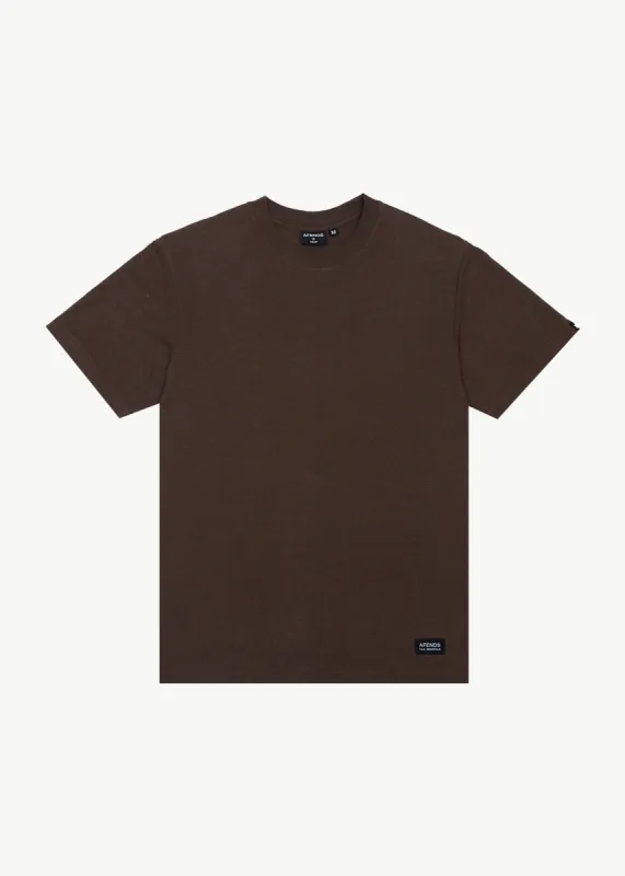 AFENDS Mens Classic - Retro Fit Tee - Coffee sold by Afends