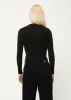 AFENDS Womens Peony - Ribbed Long Sleeve Top - Black sold by Afends