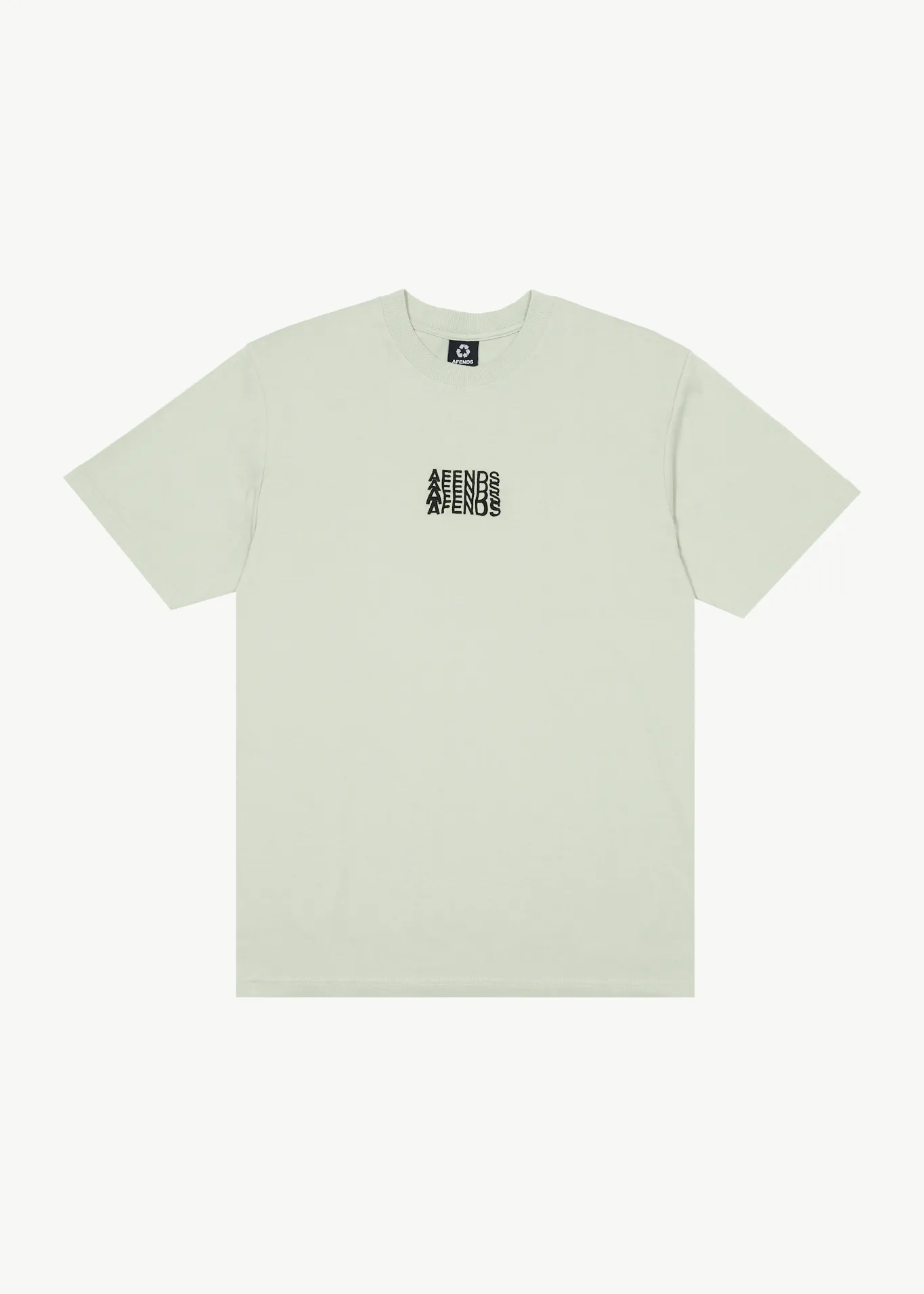 AFENDS Mens Limits - Graphic Retro T-Shirt - Eucalyptus sold by Afends