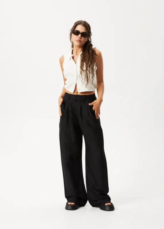 AFENDS Womens Maison - Pant - Black sold by Afends