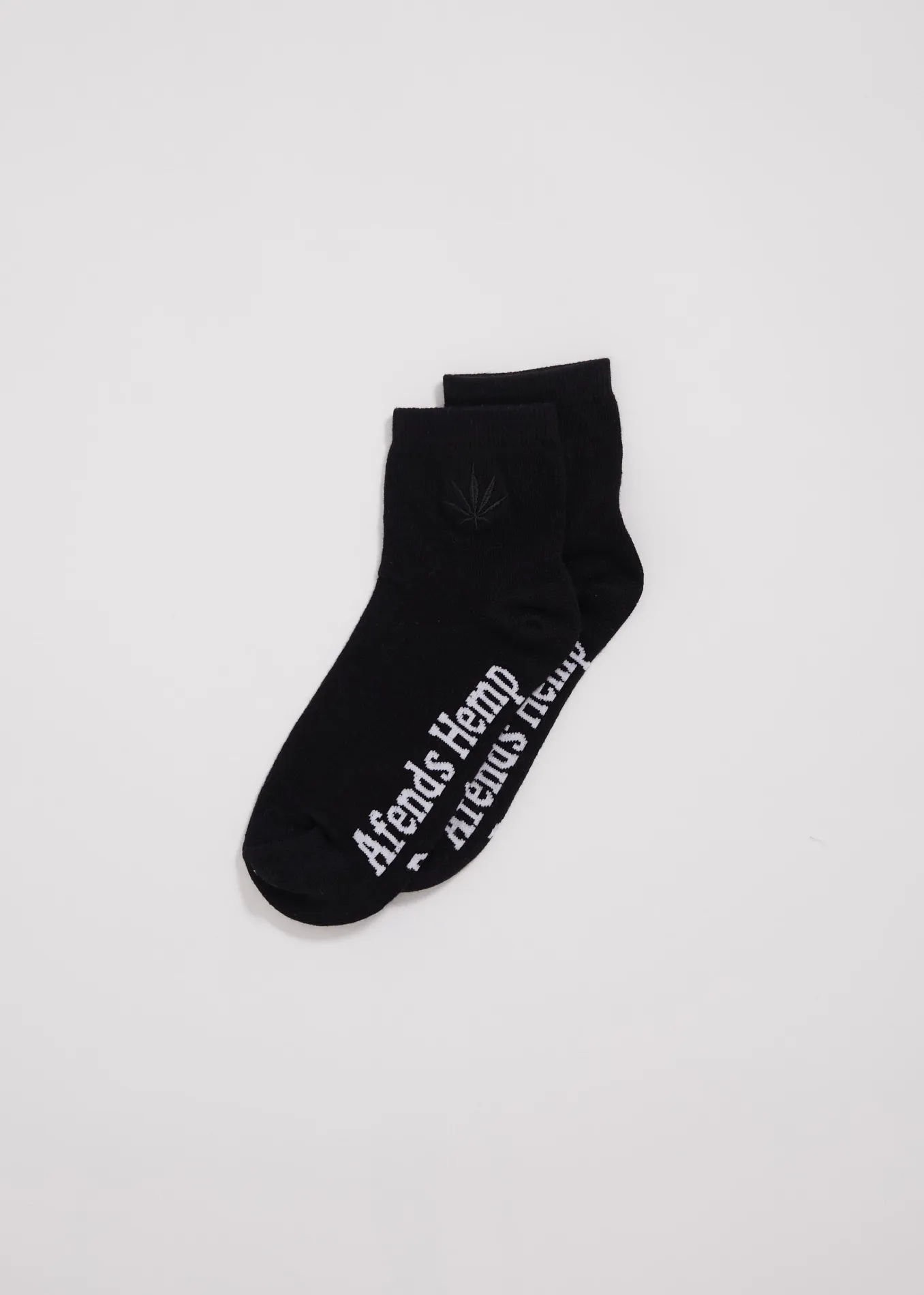 AFENDS Unisex Revolution - Crew Socks - Black sold by Afends