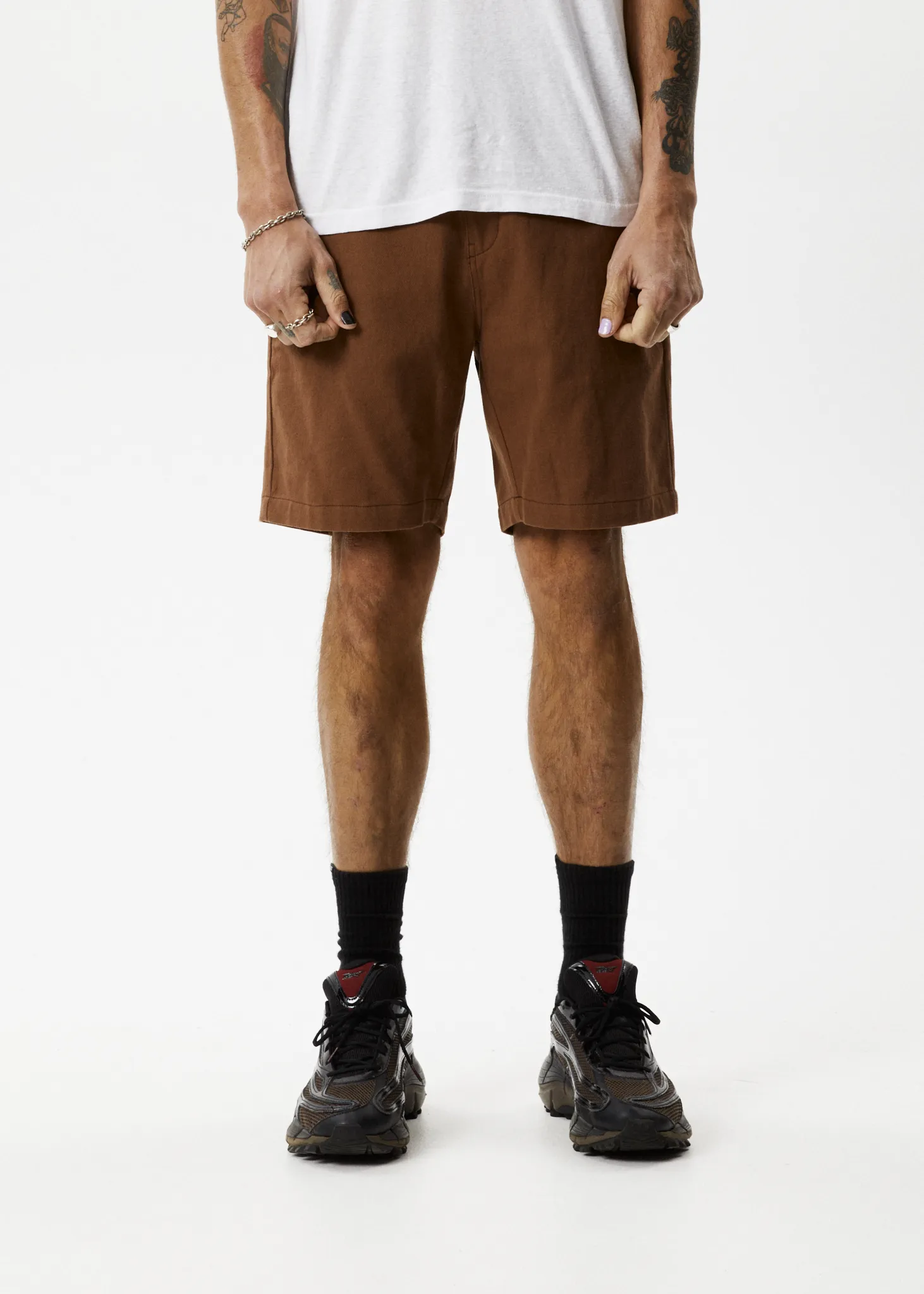 AFENDS Mens Ninety Twos - Fixed Waist Shorts 19" - Toffee sold by Afends product image thumbnail 2