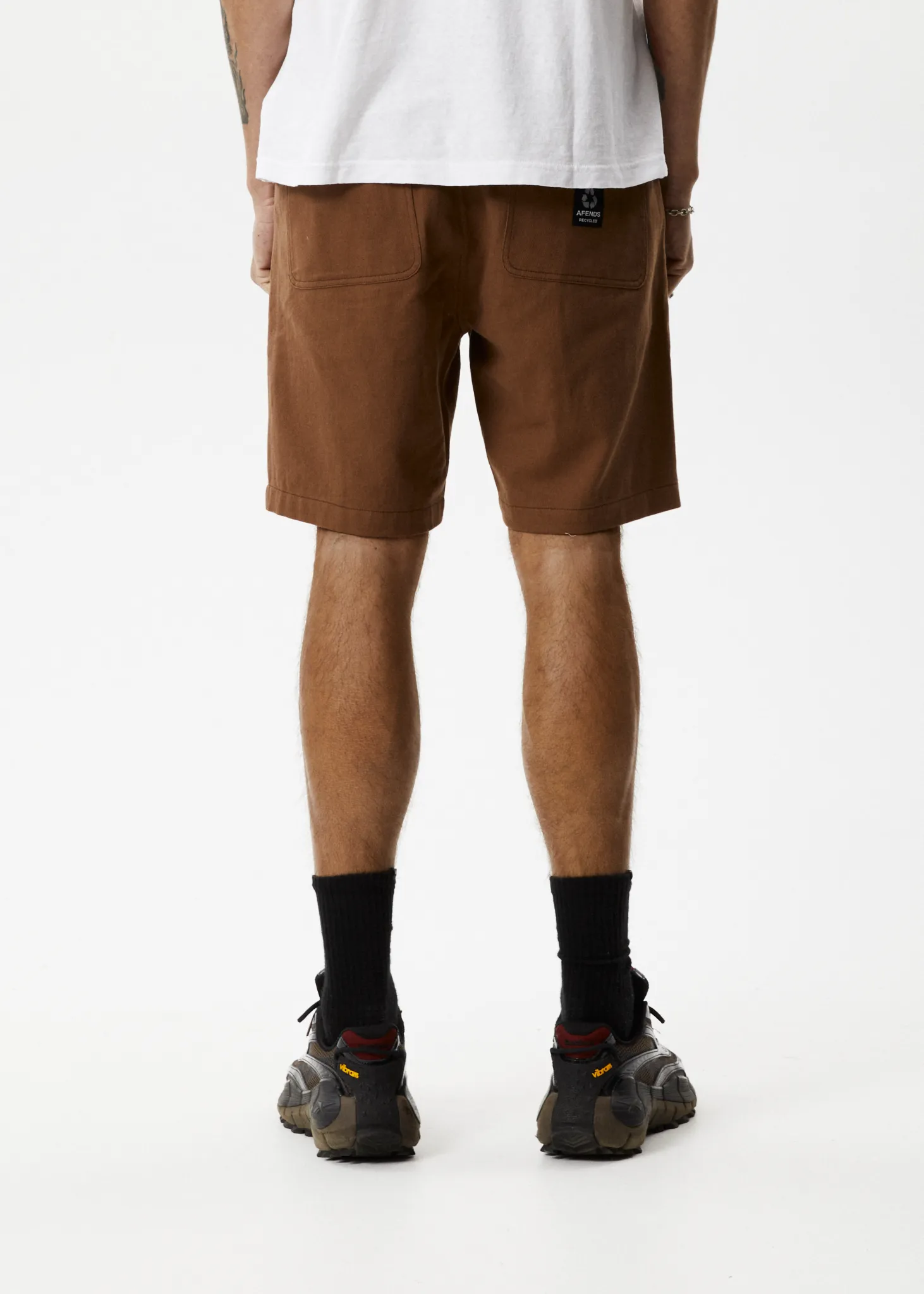 AFENDS Mens Ninety Twos - Fixed Waist Shorts 19" - Toffee sold by Afends product image thumbnail 4
