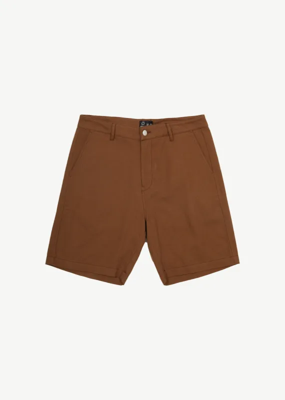 AFENDS Mens Ninety Twos - Fixed Waist Shorts 19" - Toffee sold by Afends