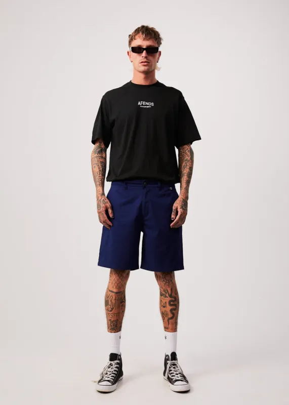 AFENDS Mens Ninety Twos - Chino Shorts - Seaport sold by Afends
