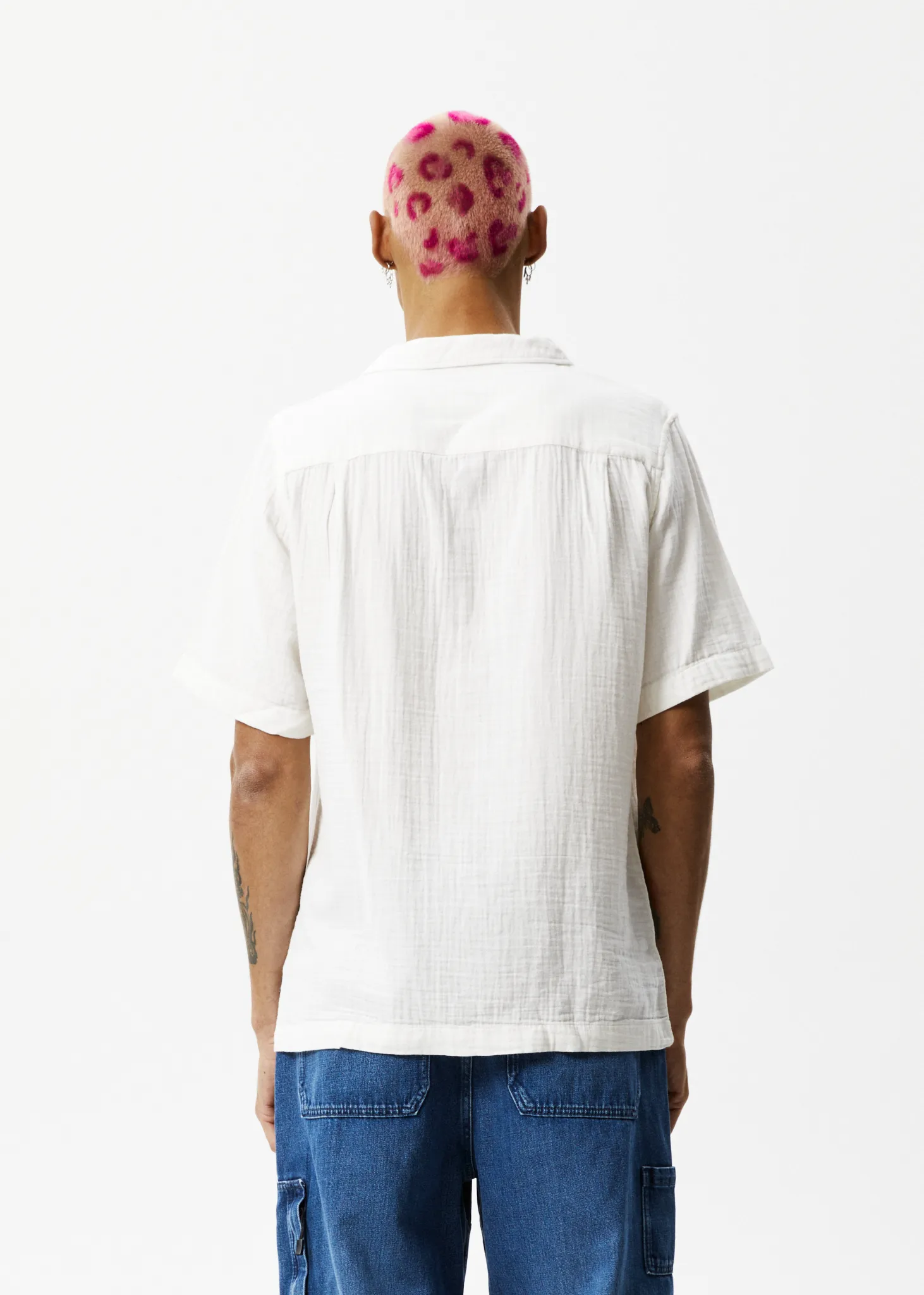 AFENDS Mens Stratosphere - Cuban Short Sleeve Shirt - Off White sold by Afends product image thumbnail 2