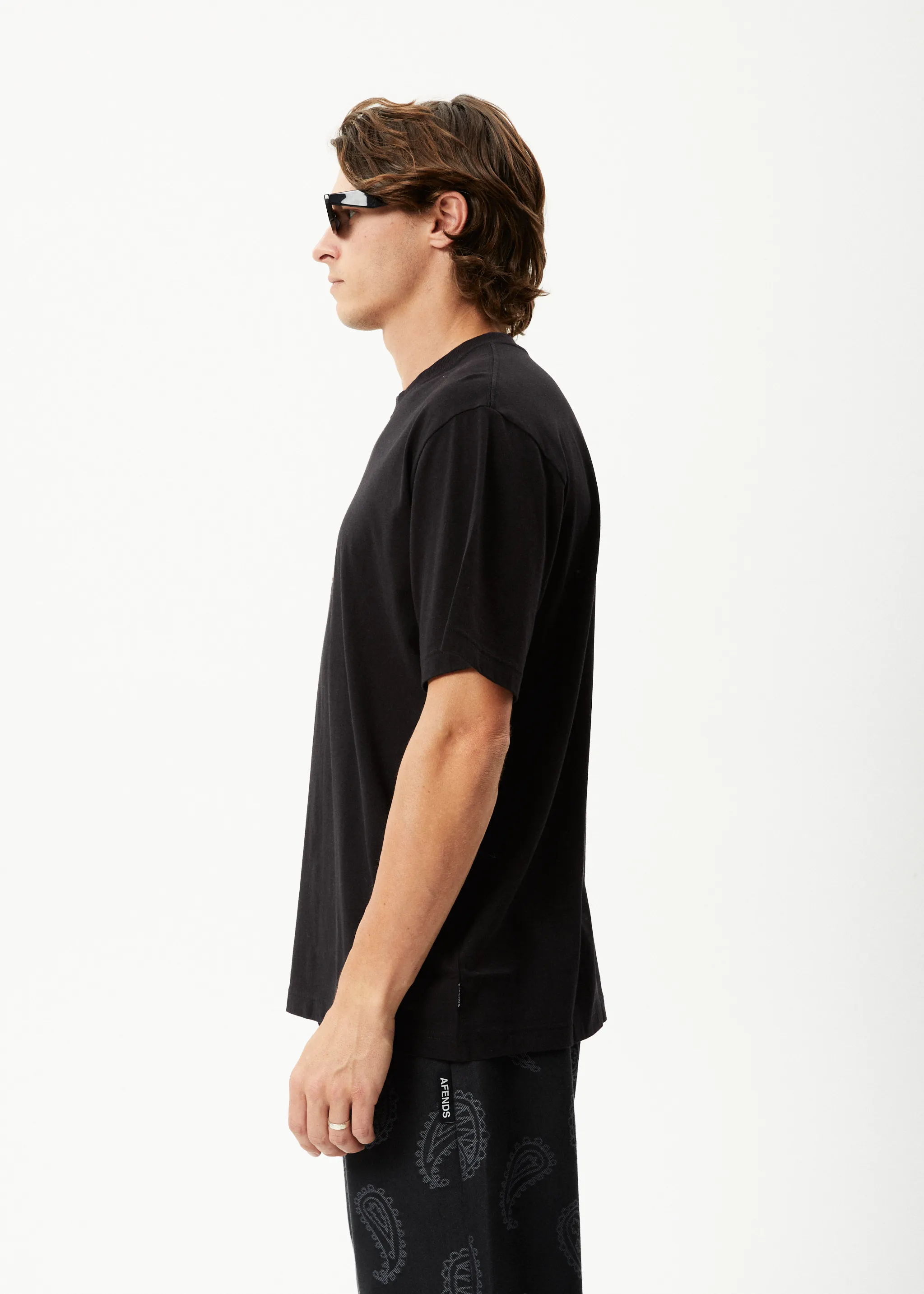 AFENDS Mens Psychedelic - Retro Graphic T-Shirt - Black sold by Afends product image thumbnail 5