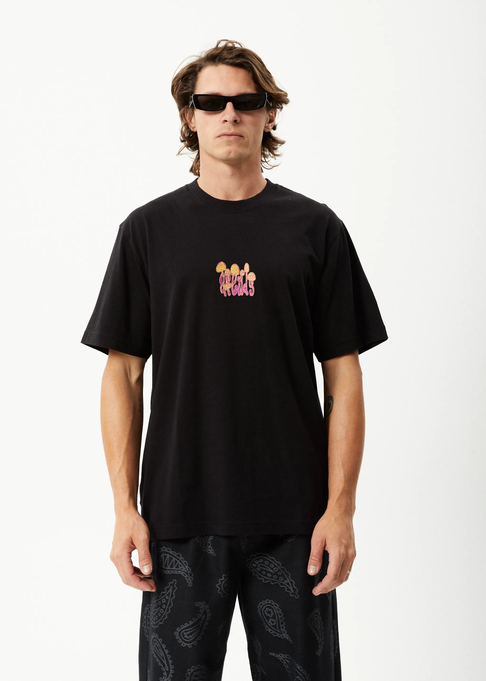 AFENDS Mens Psychedelic - Retro Graphic T-Shirt - Black sold by Afends product image thumbnail 2