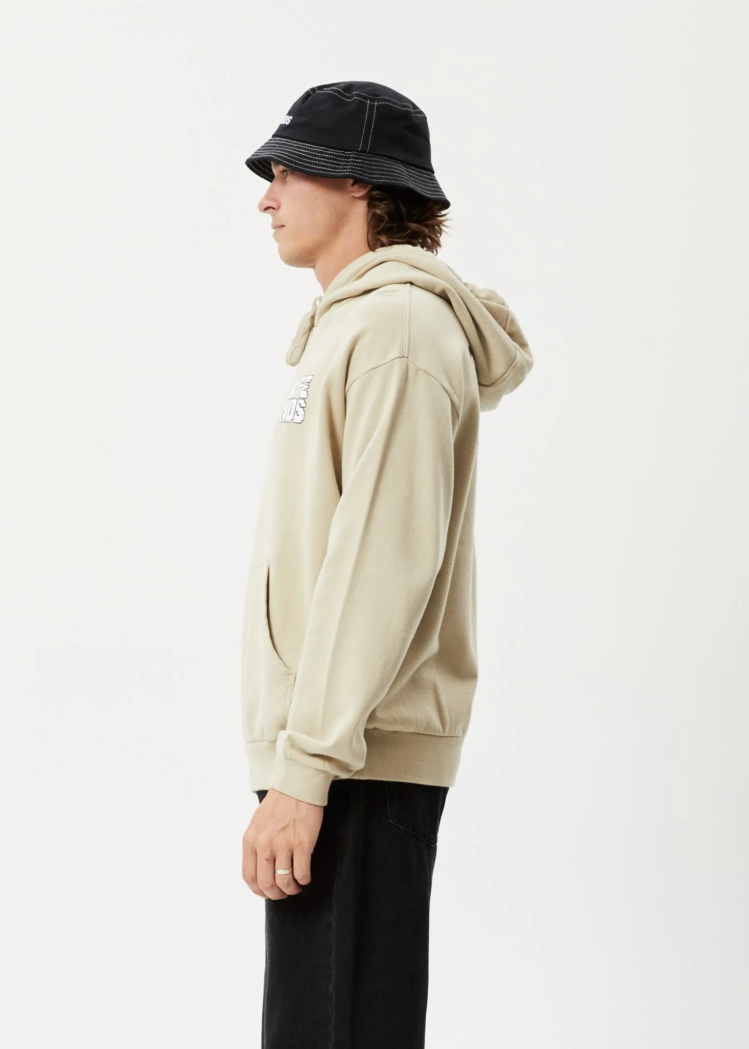 AFENDS Mens Choose Life - Hoodie - Cement sold by Afends product image thumbnail 4