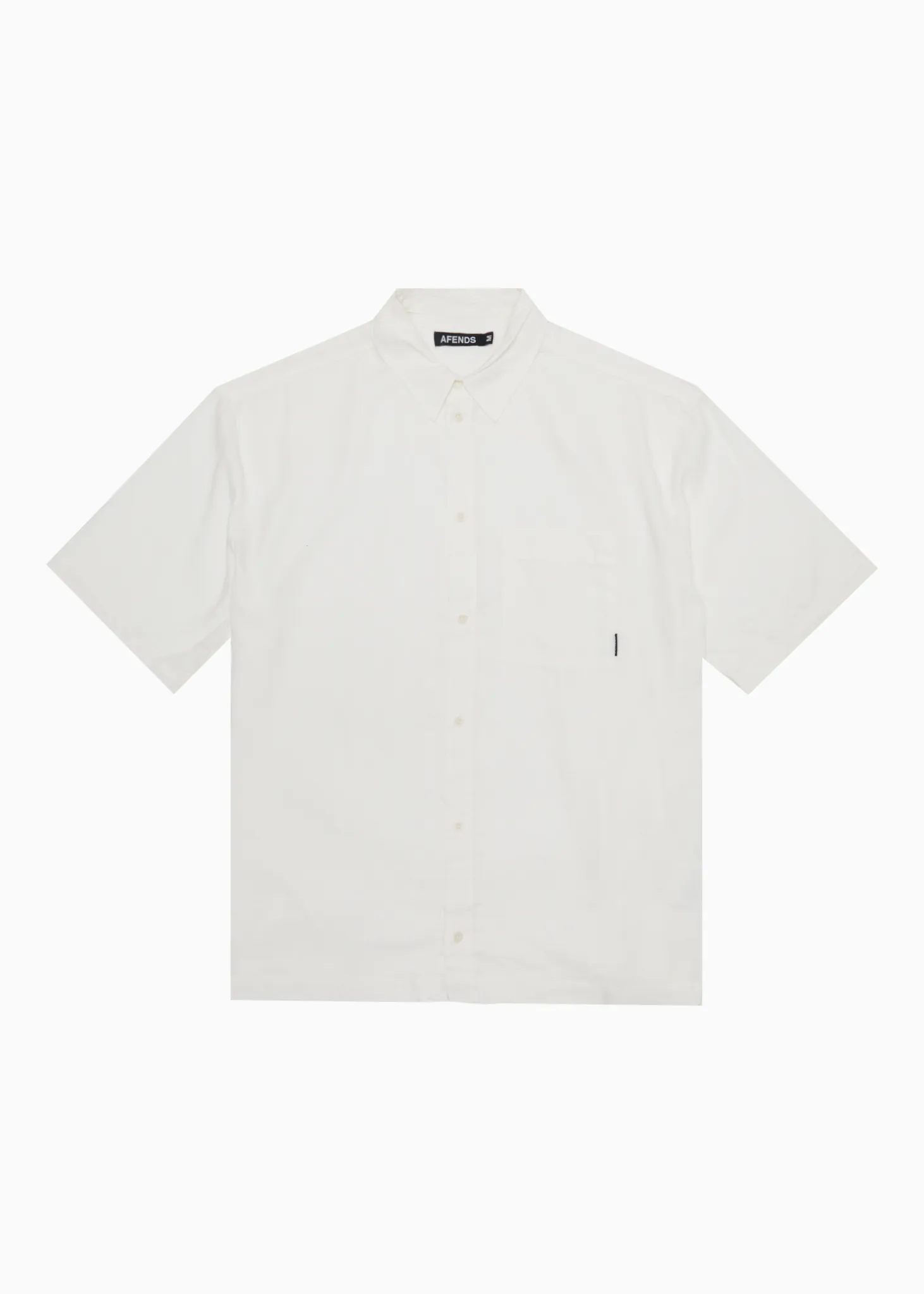AFENDS Mens Everyday - Short Sleeve Shirt - White sold by Afends