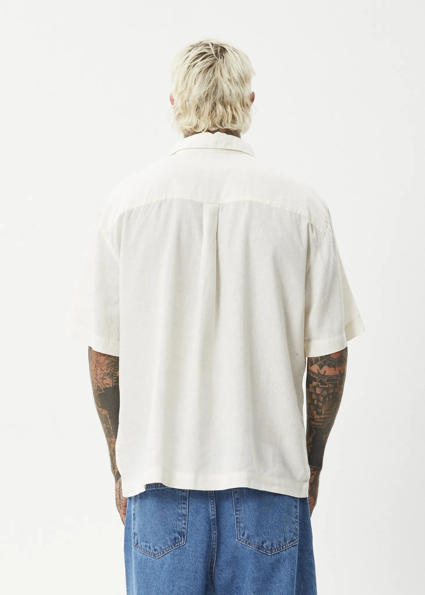 AFENDS Mens Everyday - Short Sleeve Shirt - White sold by Afends product image thumbnail 5