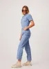 AFENDS Womens Zuri - Denim Floral Jumpsuit - Floral Blue sold by Afends