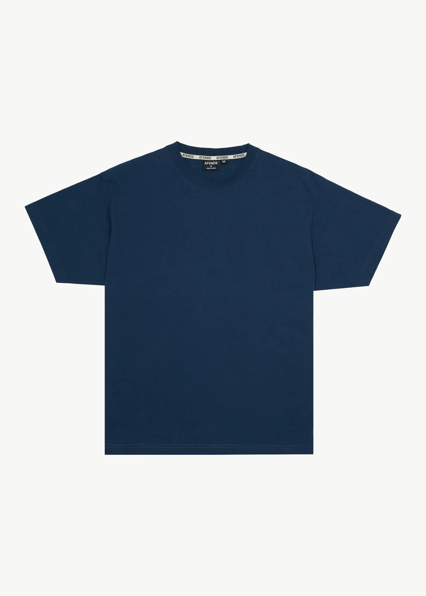 AFENDS Mens Genesis - Heavyweight Boxy Tee - Navy sold by Afends