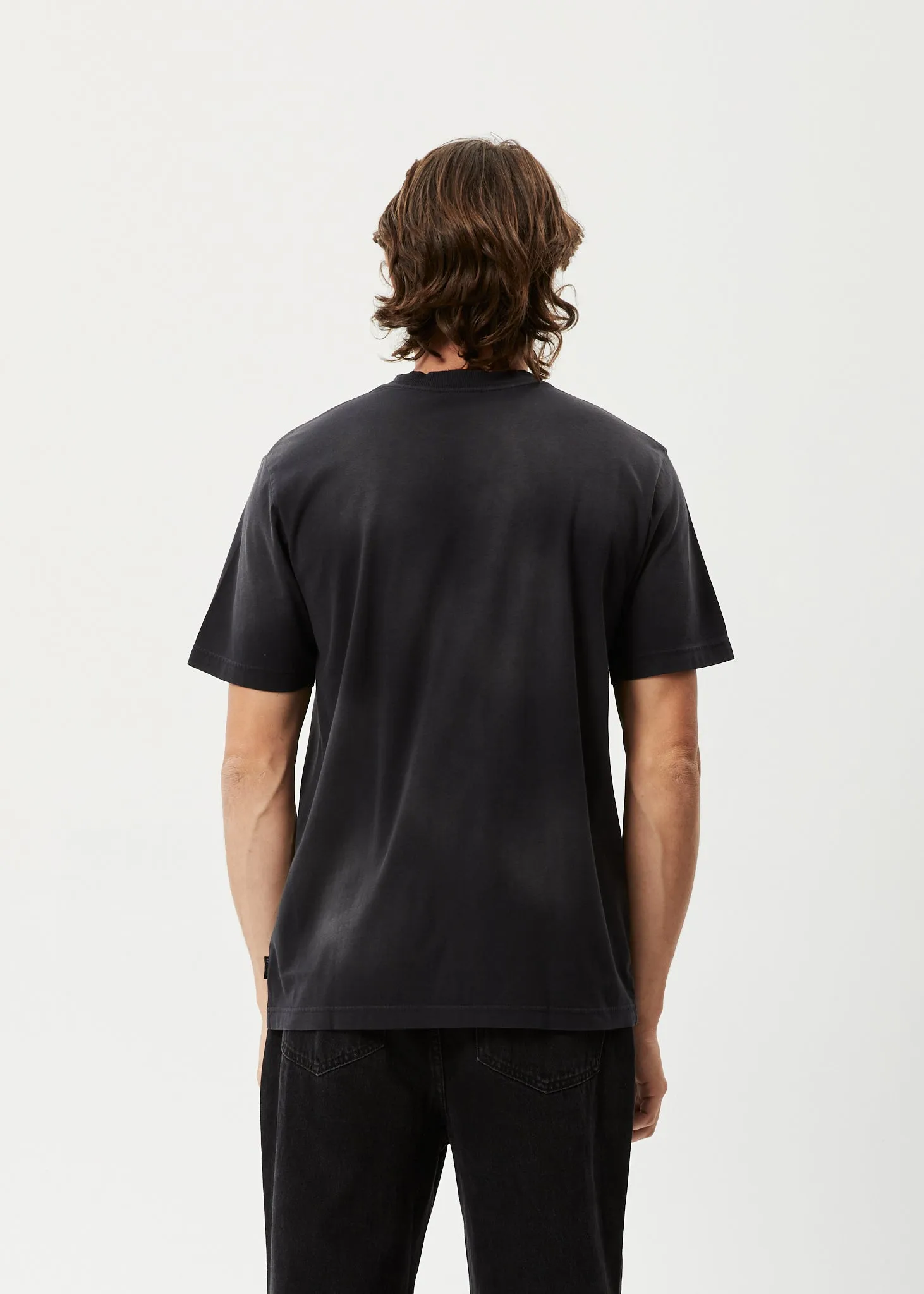AFENDS Mens Eternal - Retro Graphic Logo T-Shirt - Worn Black sold by Afends product image thumbnail 2