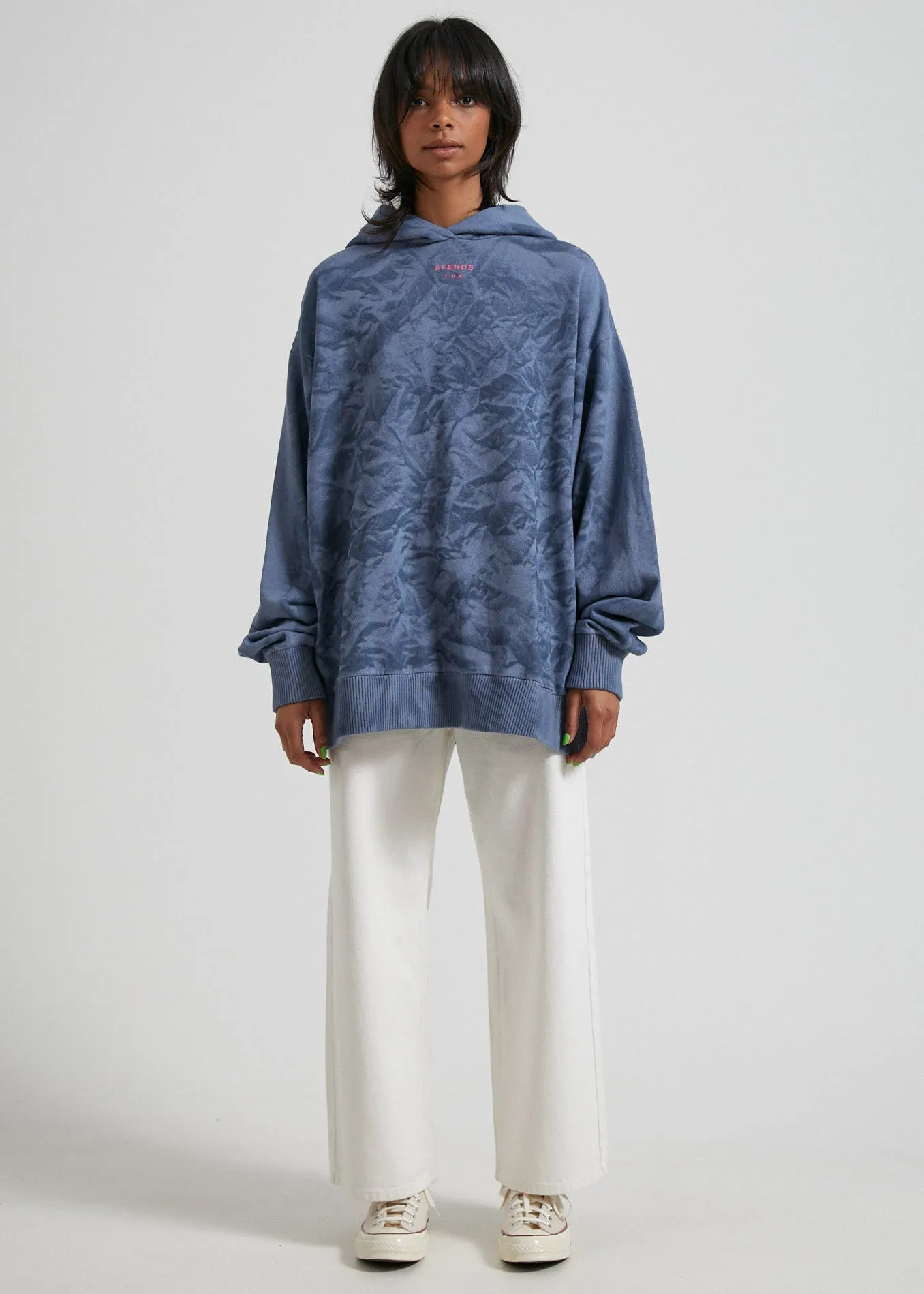 AFENDS Womens Evolve - Hemp Oversized Pull On Hood - Storm sold by Afends product image thumbnail 2