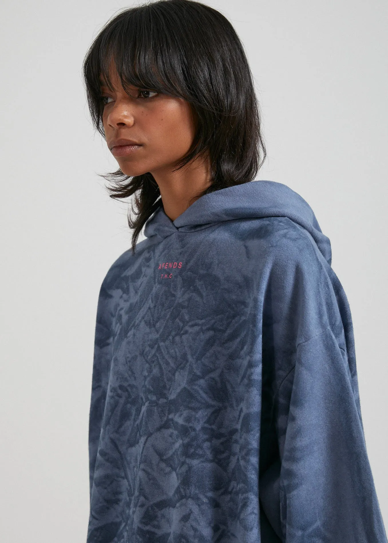 AFENDS Womens Evolve - Hemp Oversized Pull On Hood - Storm sold by Afends product image thumbnail 4