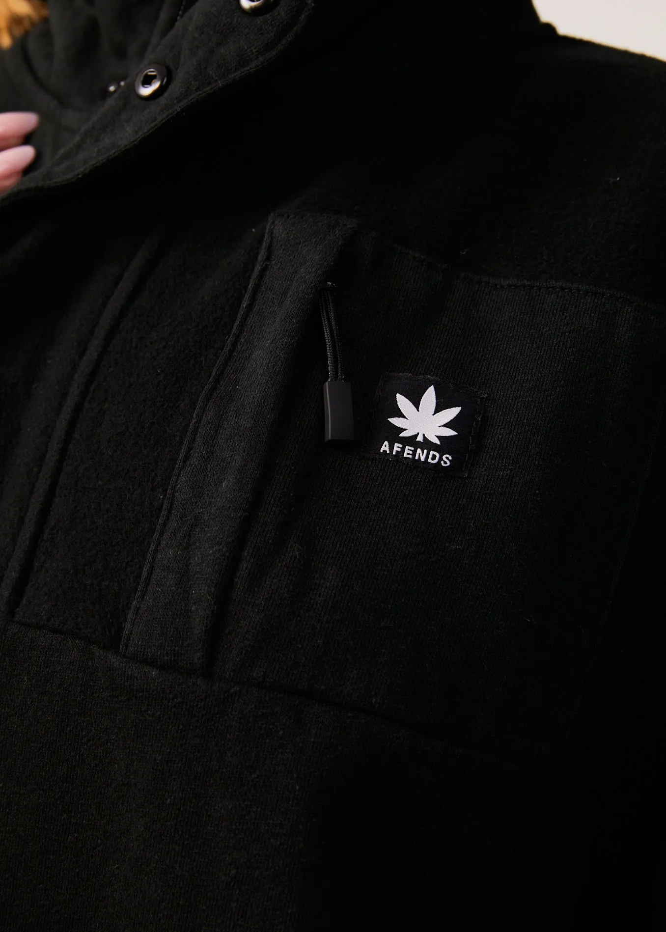 AFENDS Unisex Creation - Unisex Panel Crew Neck Jumper - Black sold by Afends product image thumbnail 4