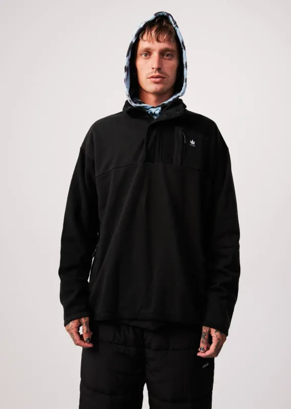 AFENDS Unisex Creation - Unisex Panel Crew Neck Jumper - Black sold by Afends