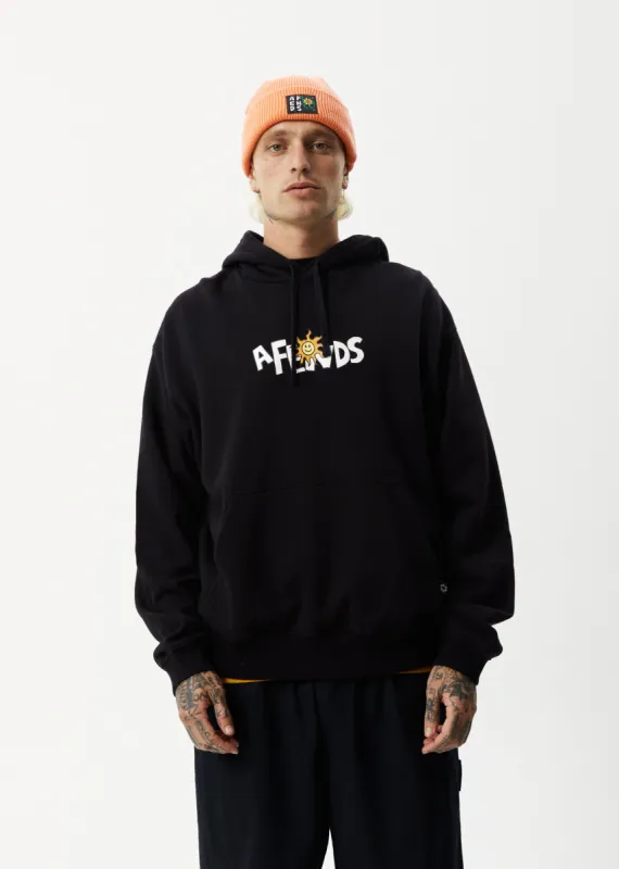 AFENDS Mens Sunshine - Graphic Hoodie - Black sold by Afends