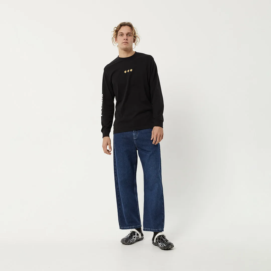 AFENDS Mens Globe - Long Sleeve Graphic T-Shirt - Black sold by Afends product image thumbnail 5