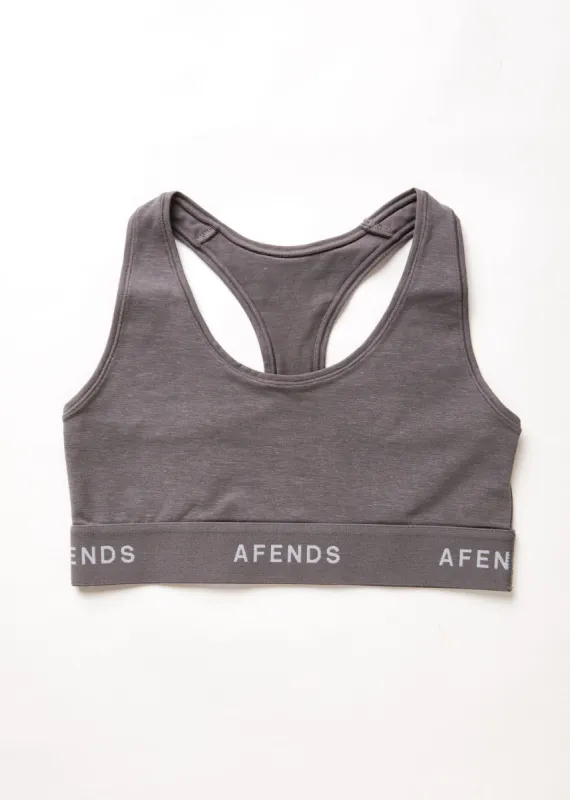 AFENDS Womens Molly - Sports Crop - Steel sold by Afends
